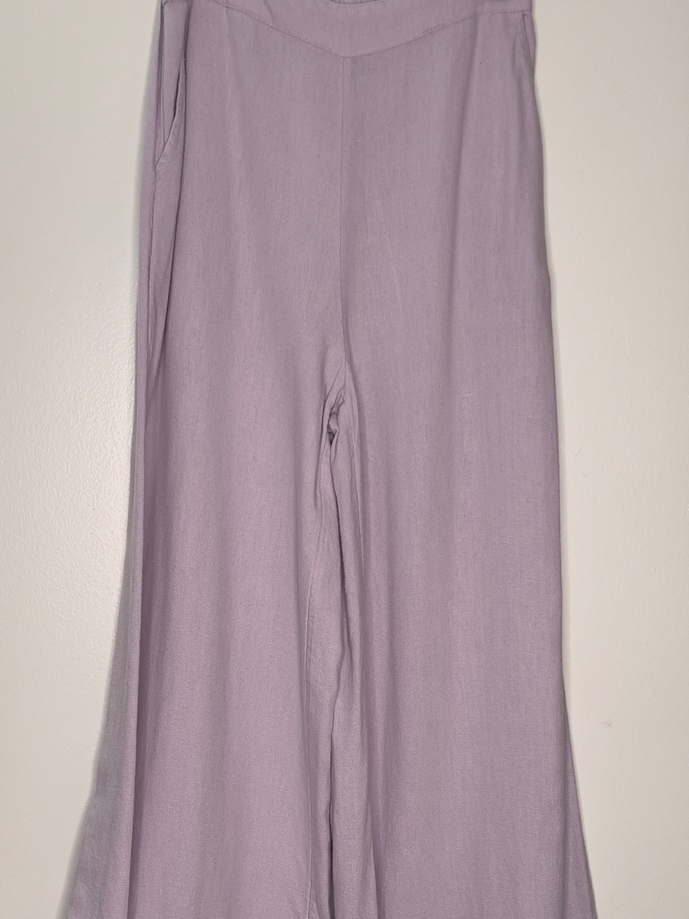 Free People Pale Lilac Linen Two-Piece Set - Picture 2 of 14